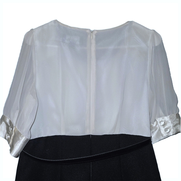 Scarlet Nite Black & White Cocktail Dress - Size 8 - Picture 5 of 8